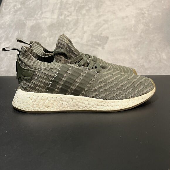 Adidas NMD R2 Women's 10 Sargent Green BY9953 Athletic Running Sneakers